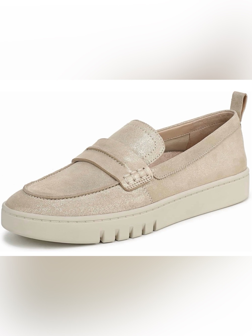 Vionic Metallic Taupe Penny Loafer Size 7.5W